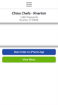 Mobile Screenshot of chinachefsriverton.com